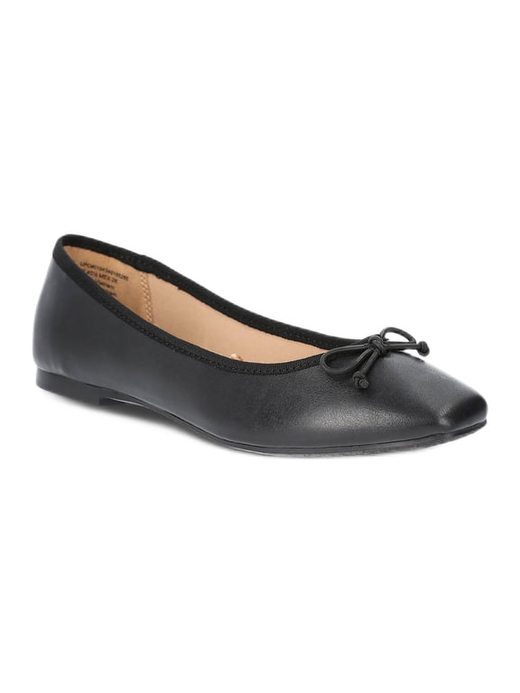 Women's Faux Leather Ballet Flats