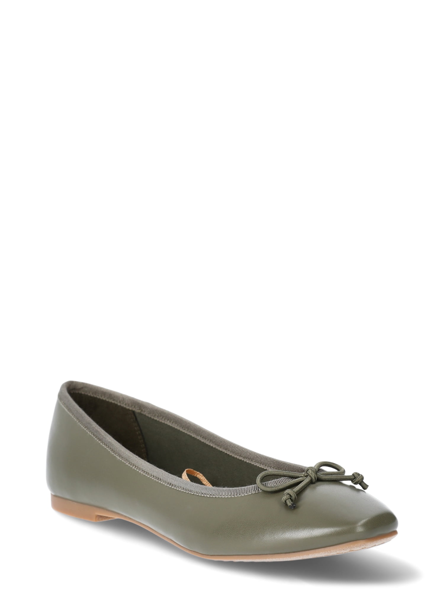 ★OTZ SHOES★ Tulear Velvet Flats FLOTDF3W05 Time & Tru Women's Ballet Flats Slip-On Memory Foam Comfort