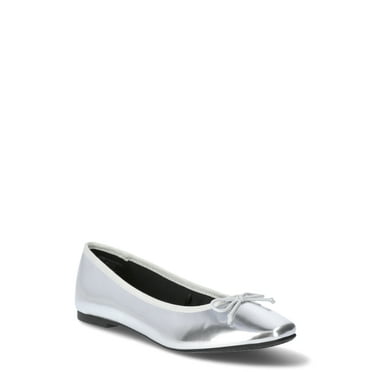 Time and Tru Women's String Bow Ballet Flats