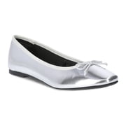 Time and Tru Women's Faux Leather Ballet Flats