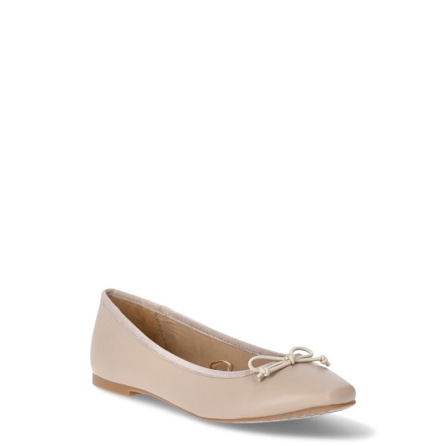 Time and Tru Women's String Bow Ballet Flats