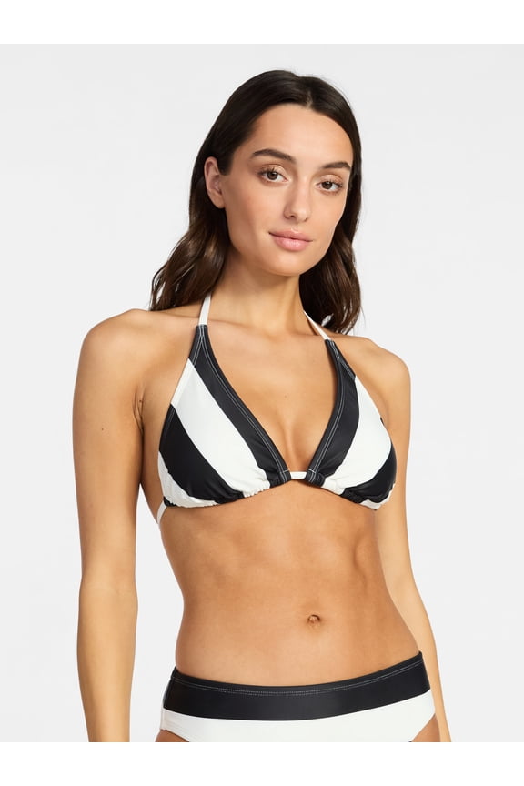 Women's Stripe a Pose Long Triangle Top, Sizes XS-XL