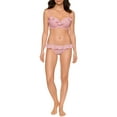 thumbnail image 1 of Time and Tru Women’s Striped Ruffle Bikini Top, 1 of 4