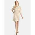 thumbnail image 1 of Time and Tru Women's Structured Utility Shirtdress, XS-XXXL, 1 of 3