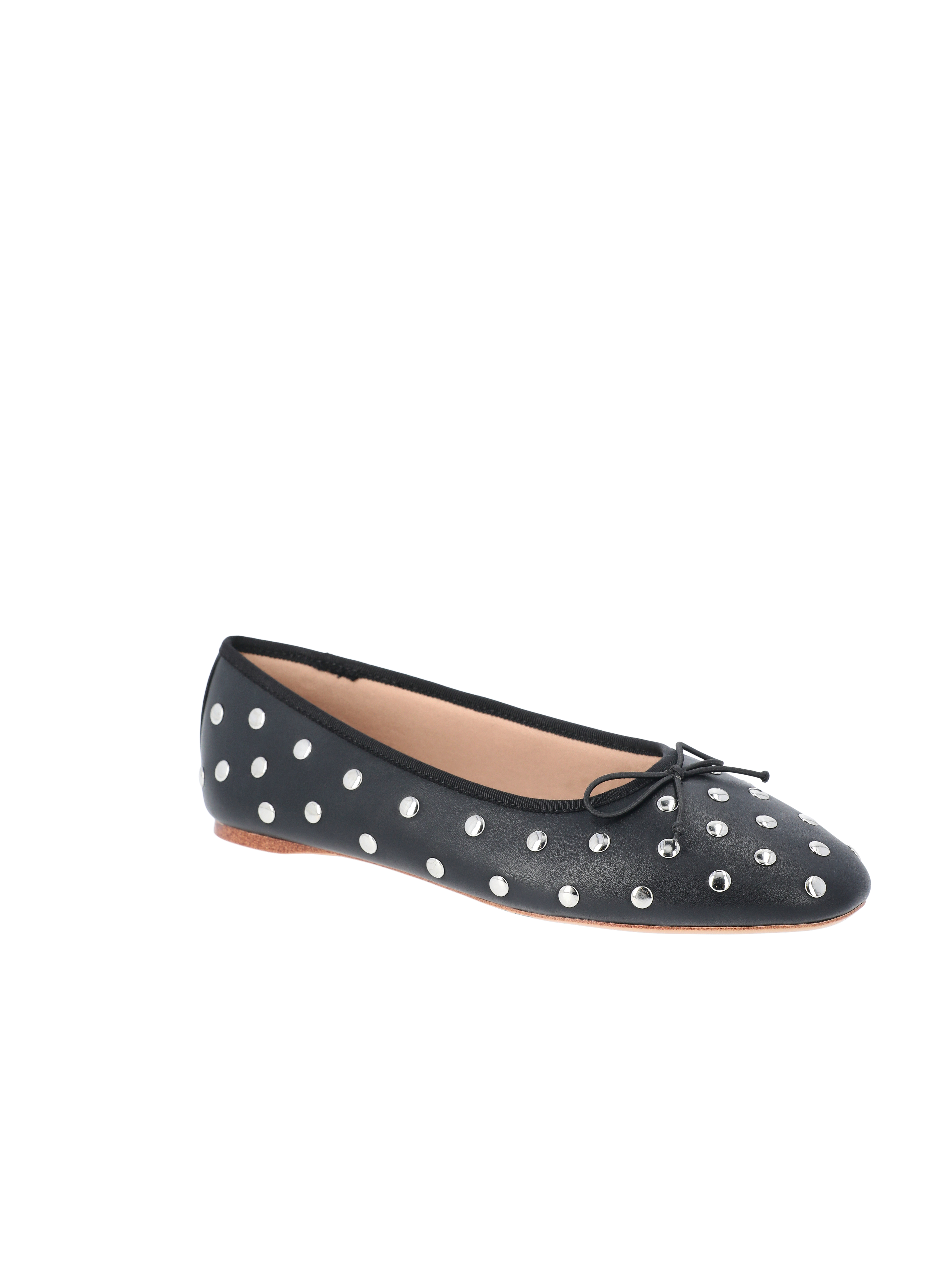 Time and Tru Women's Studded Ballet Flats