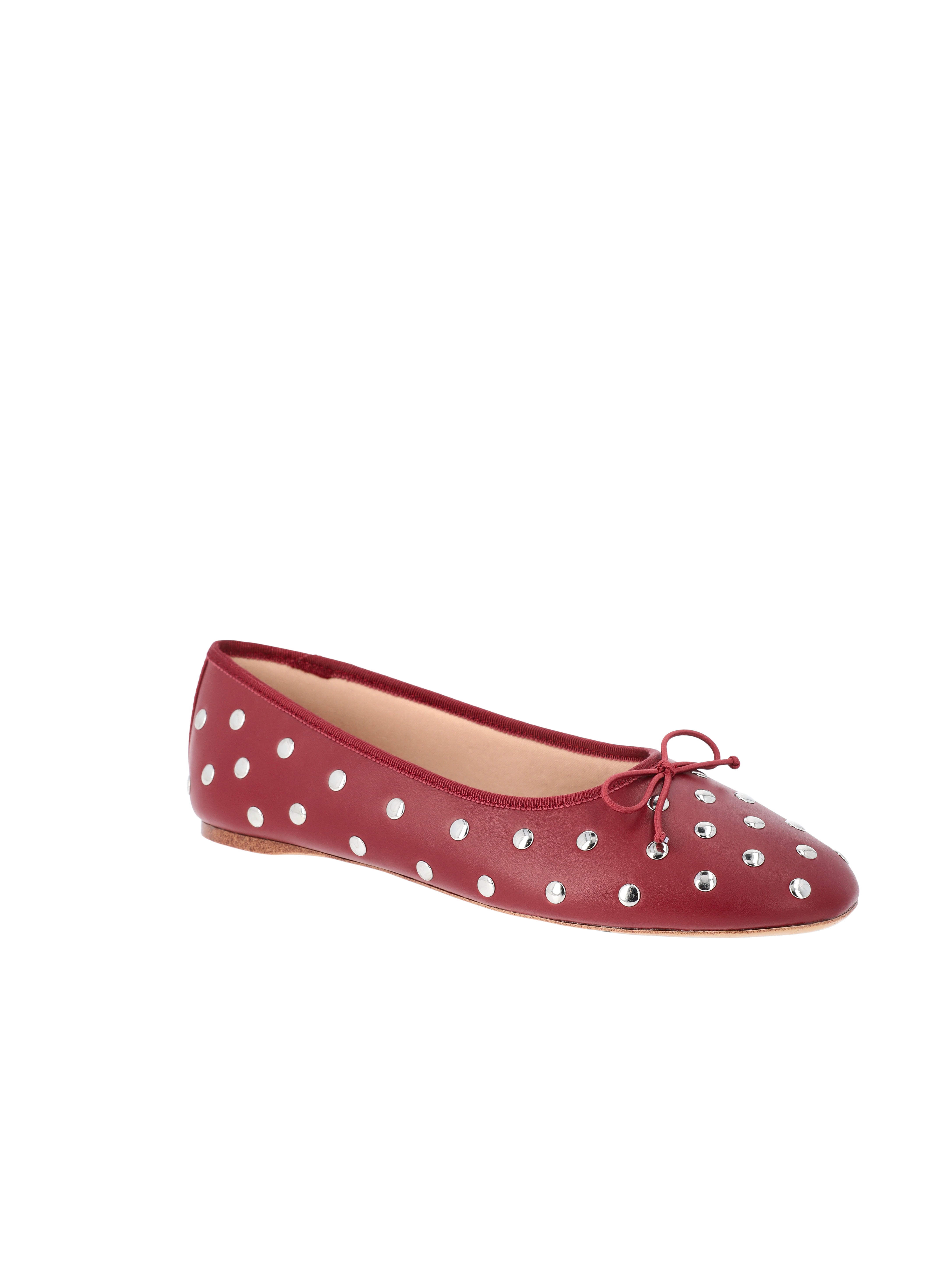 Time and Tru Women's Studded Ballet Flat