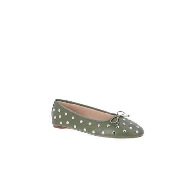 Time and Tru Women's Studded Ballet Flat