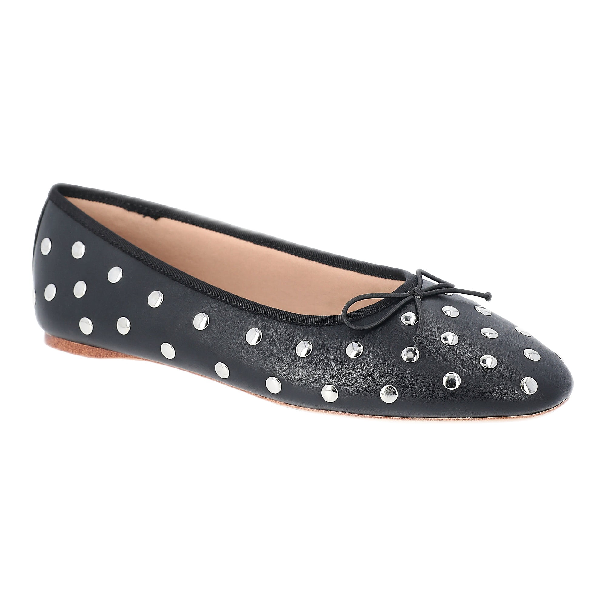 Time and Tru Women's Studded Ballet Flat