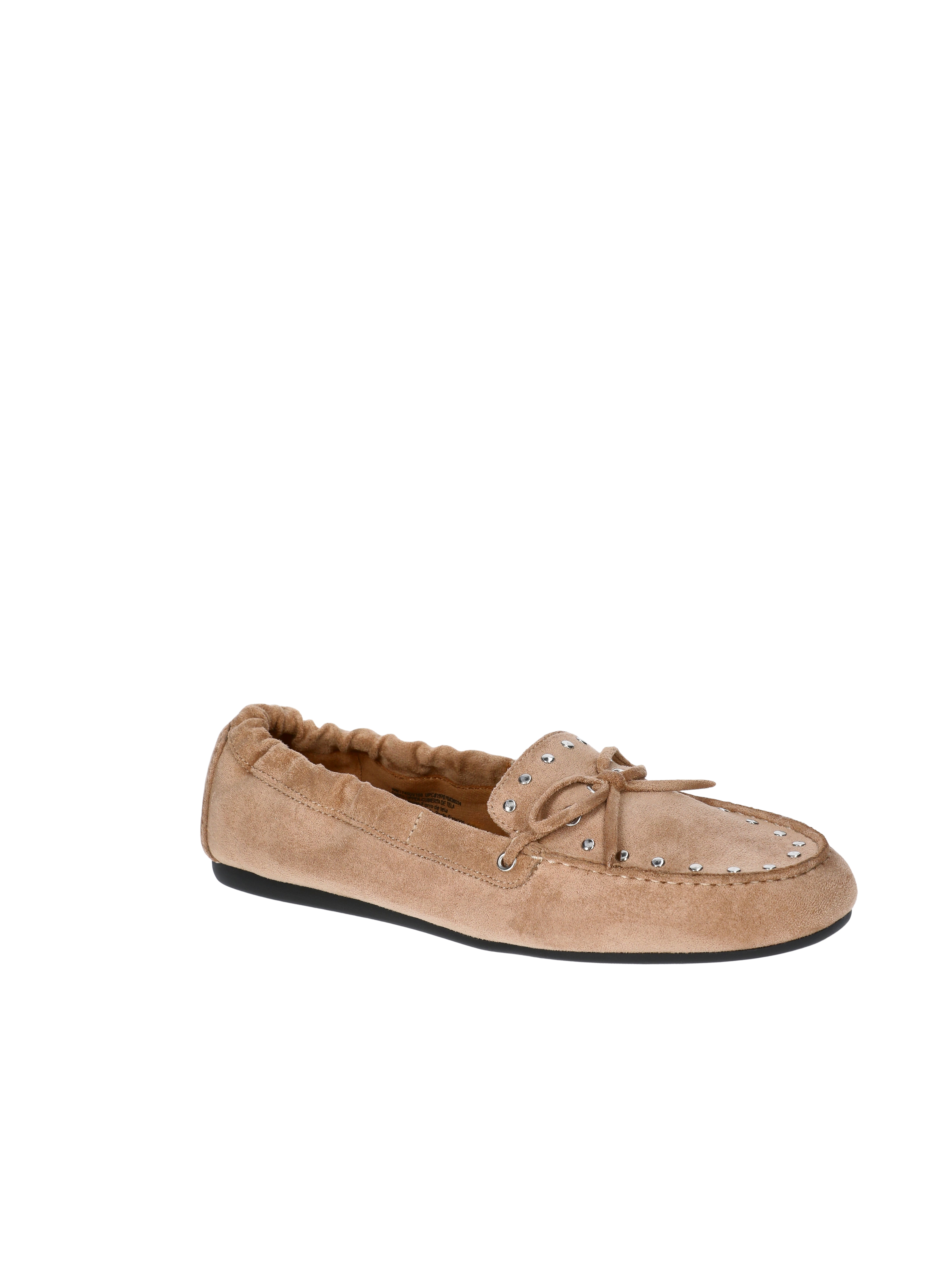 Time and Tru Women's Studded Faux Suede Moccasin Loafers