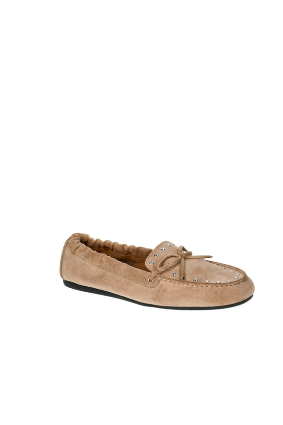 Women's Studded Faux Suede Moccasin Loafers