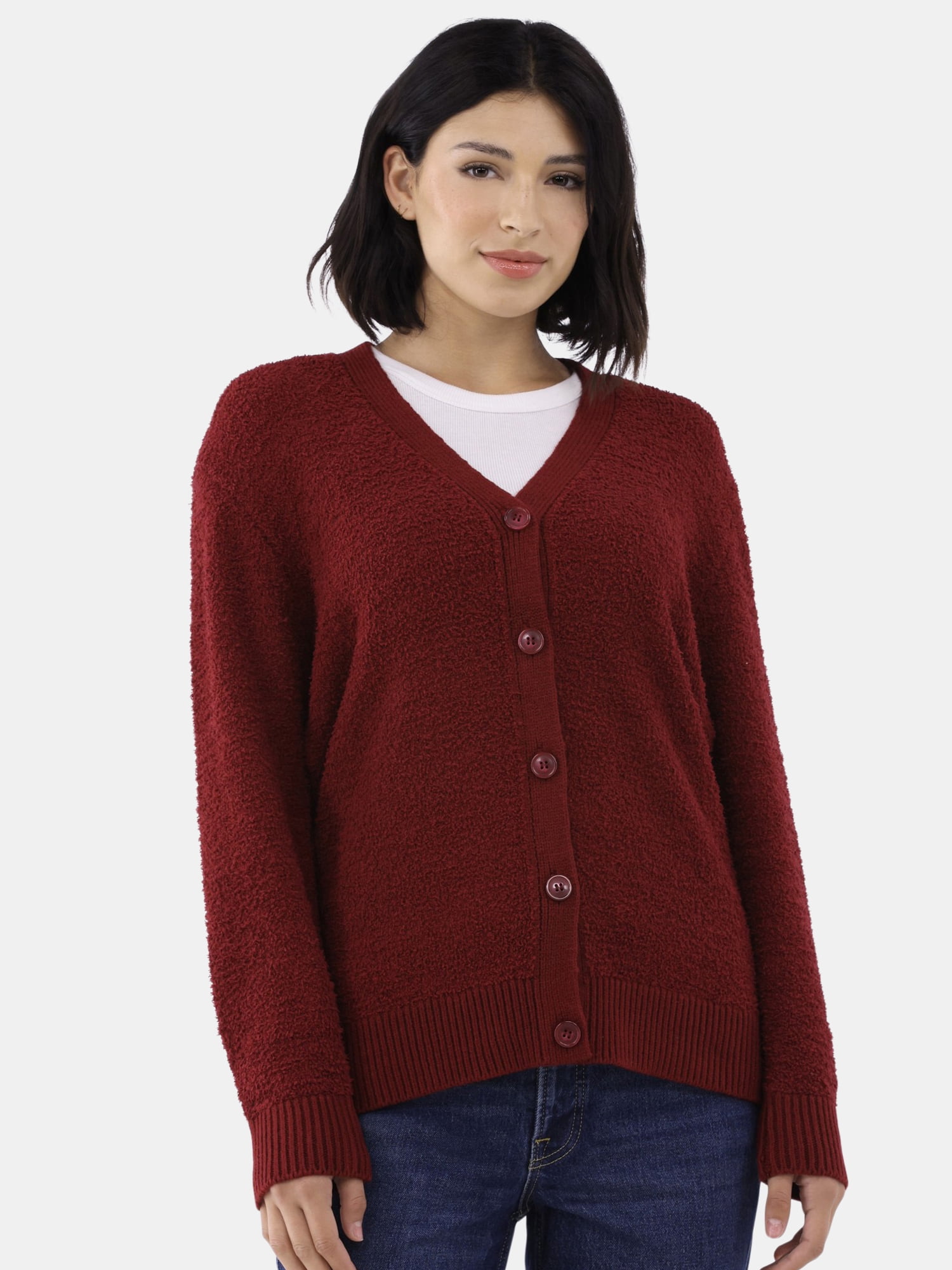 Time and Tru Women's Super Soft Button Cardig