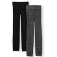 thumbnail image 1 of Time and Tru Women's Super Soft Fleece-Lined Leggings, 2-Pack, 1 of 4
