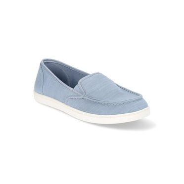 Time and Tru Women's Moc Toe Surf Sneakers, Wide Width Available