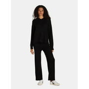 Time and Tru Women's and Women's Plus Sweater Hoodie and Pants Set, 2-Piece, Sizes XS-4X