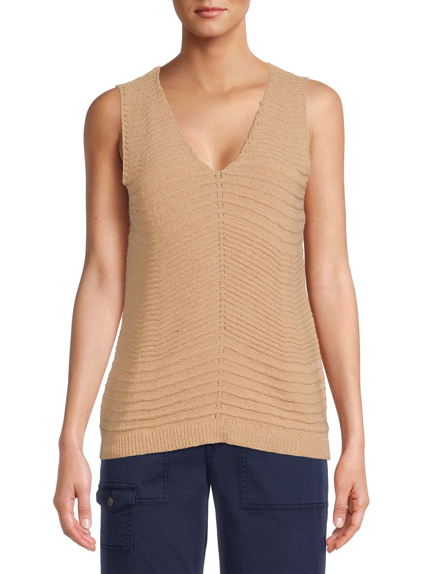 Time and Tru Women's Sweater Tank Top