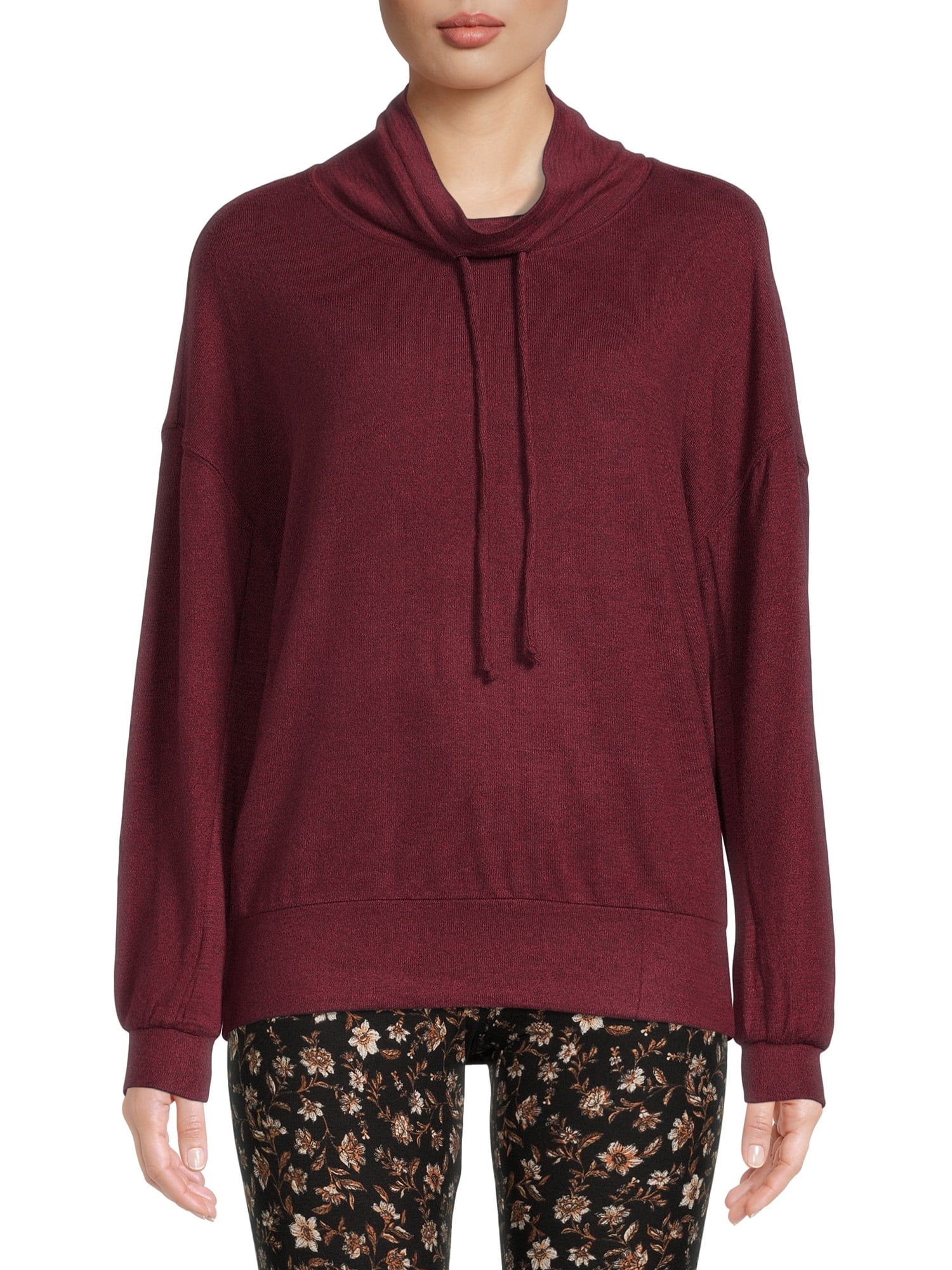 Time and Tru Women's Sweatshirt with Long Sleeves