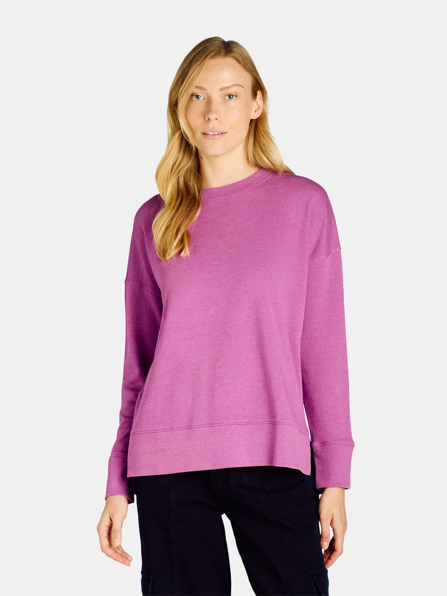 time-and-tru-women-s-crewneck-sweatshirt-with-high-low-hem-sizes-xs