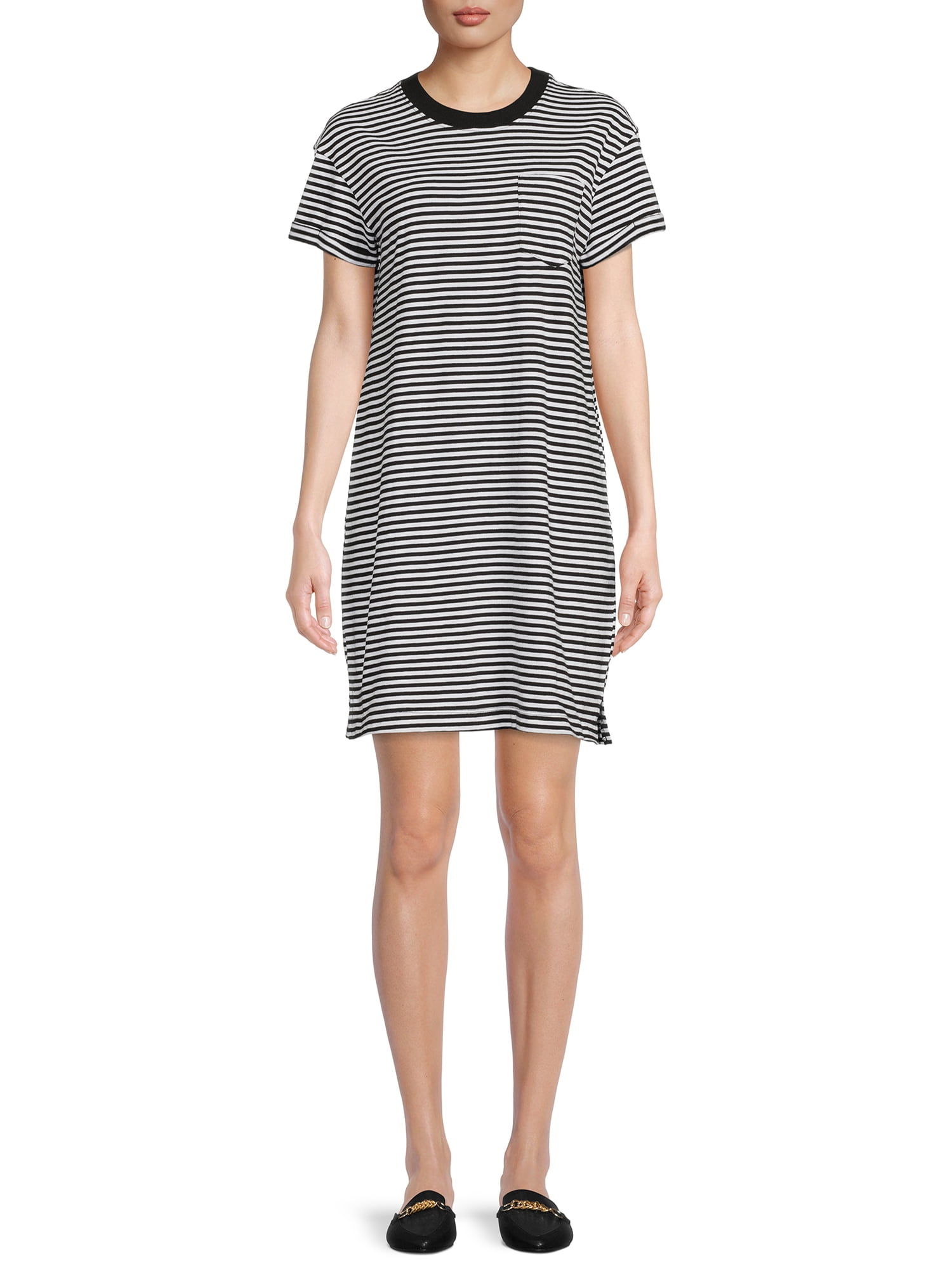 Time and Tru Women's TShirt Dress with Pocket