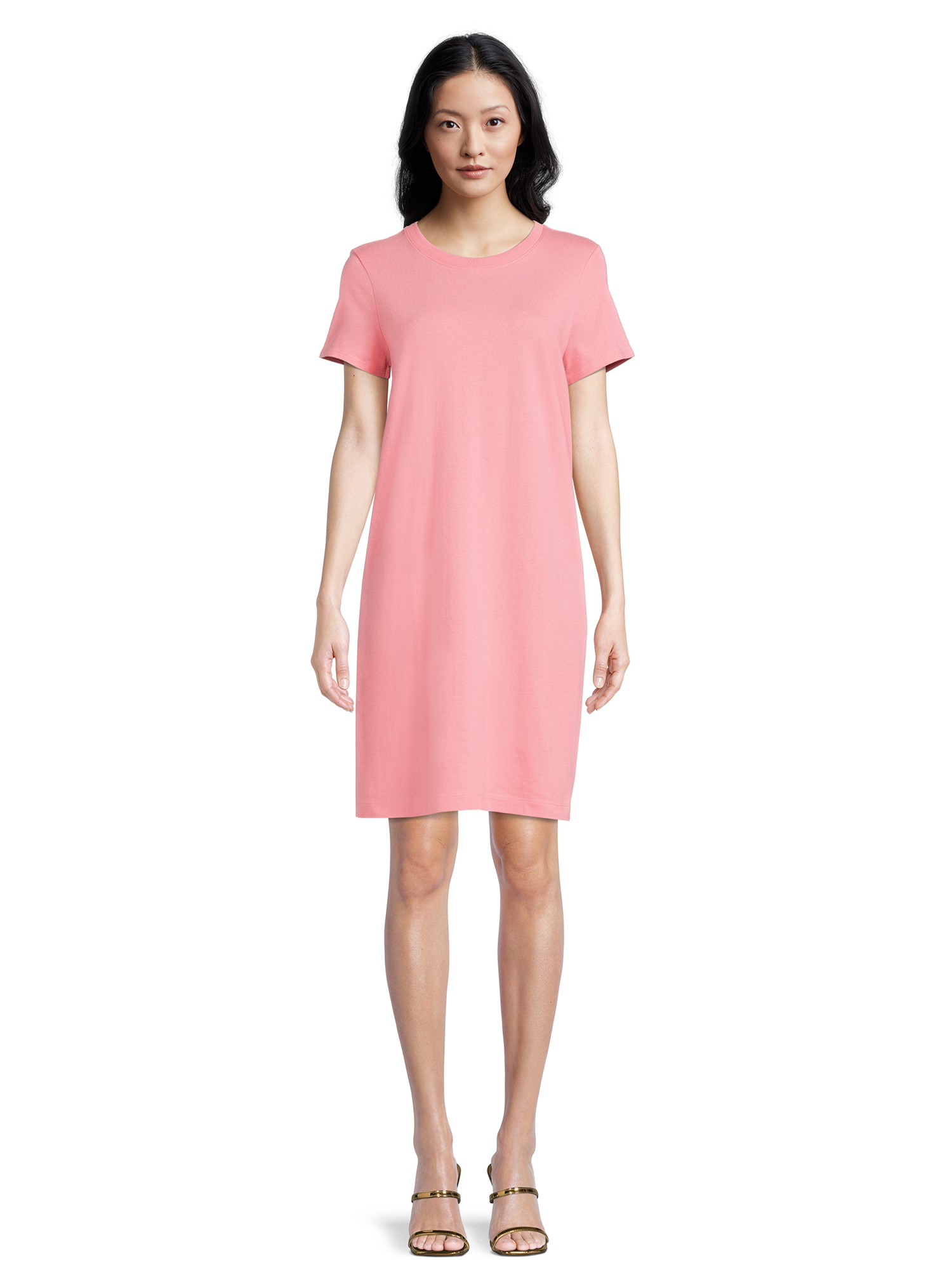 Time and Tru Women's T-Shirt Dress with Short Sleeves - image 1 of 5