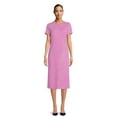 thumbnail image 1 of Time and Tru Women's T-Shirt Midi Dress, Sizes XS-3XL, 1 of 5