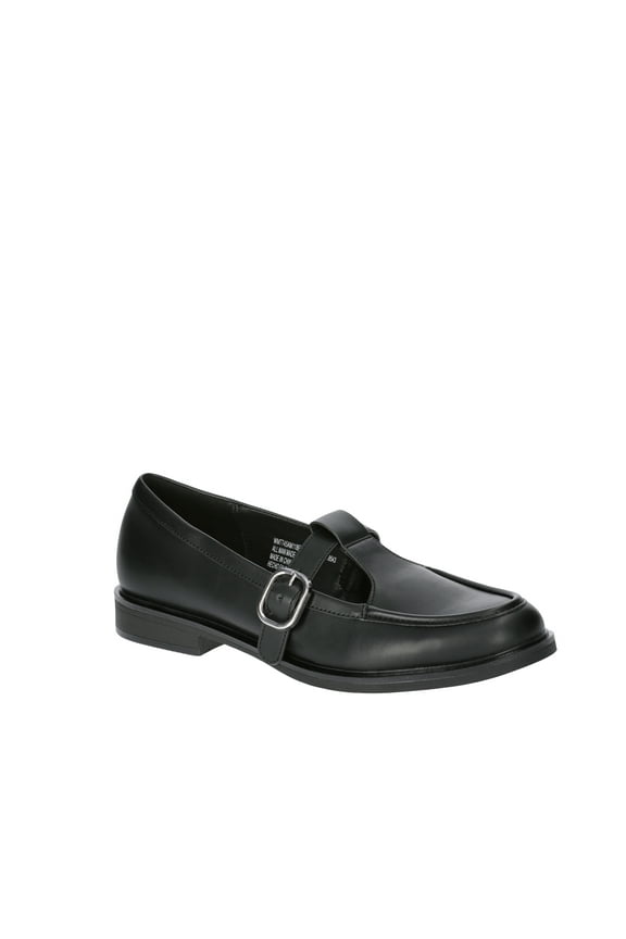 Women's Faux Leather T Strap Mary Jane Loafers