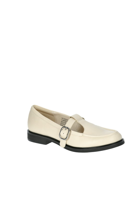 Women's Faux Leather T Strap Mary Jane Loafers