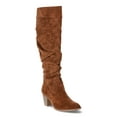 thumbnail image 1 of Time and Tru Women's Tall Heeled Slouch Boots, 1 of 5