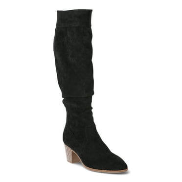 Time and Tru Women's Tall Heeled Slouch Boots