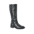 thumbnail image 1 of Time and Tru Women's Faux Leather Tall Moto Harness Boots, 1 of 6