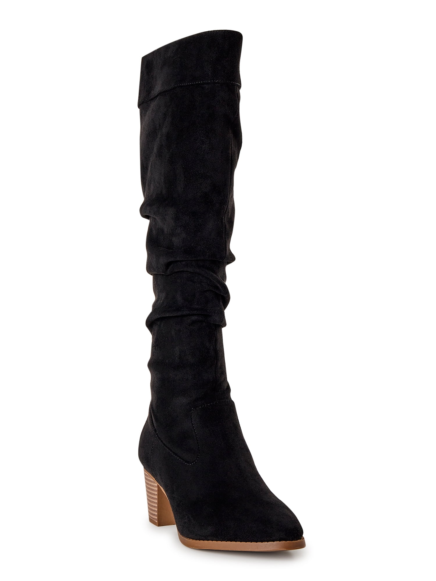 Time and Tru Women's Tall Slouch Boots - Walmart.com