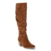 TIME AND TRU Women's Tall Heeled Slouch Boots, Sizes 6-11