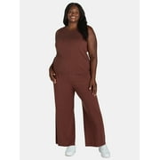 Time and Tru Women's and Women's Plus Sweater Tank Top and Wide Leg Pants Set, 2-Piece, Sizes XS-4X