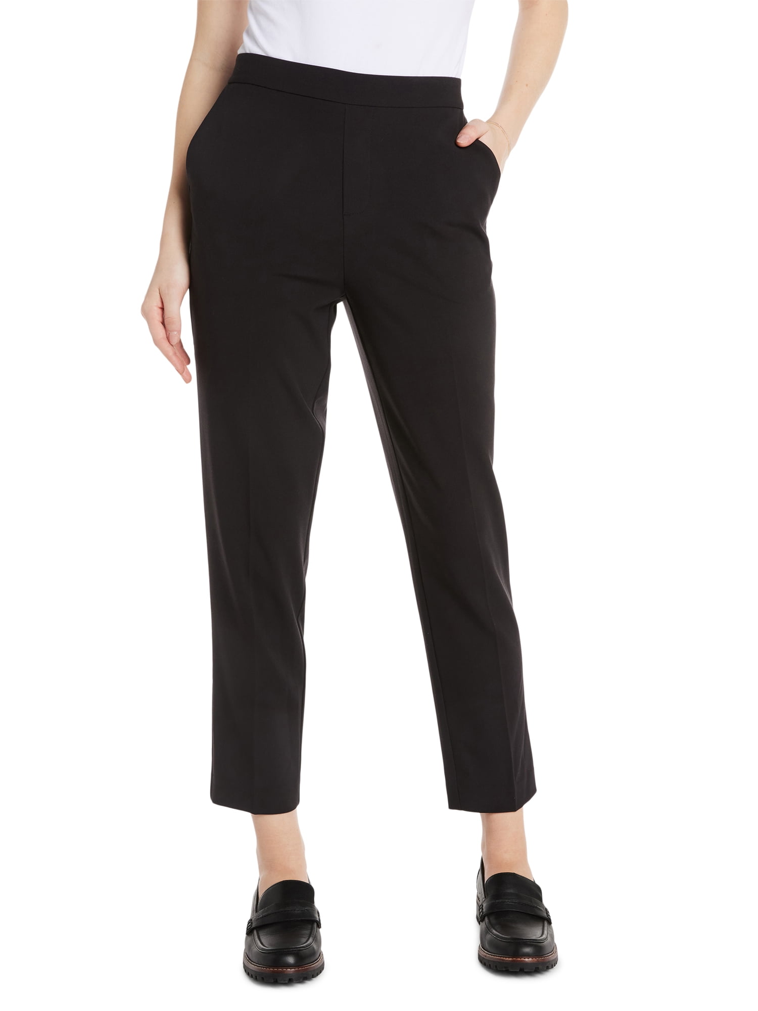 Time and Tru Women's Tapered Pull On Pants, 27