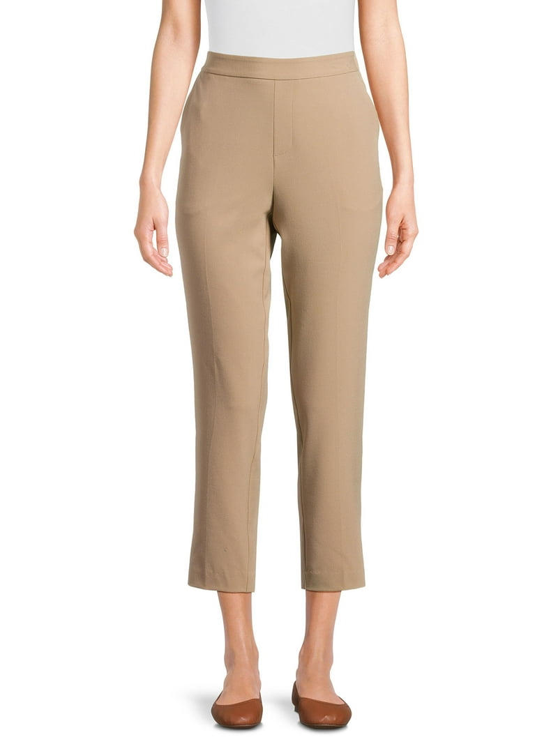 パンツ Time is on T/C PRESSED TROUSER size 0 Time and Tru Women's Tapered Pull On Pants, 27