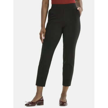 Time and Tru Women's Tapered Pull on Pants, 27" Inseam, Sizes XS-XXXL