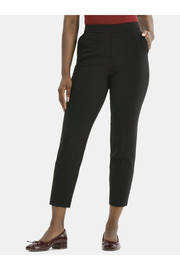 Women's Tapered Pull on Pants, 27" Inseam, Sizes XS-XXXL