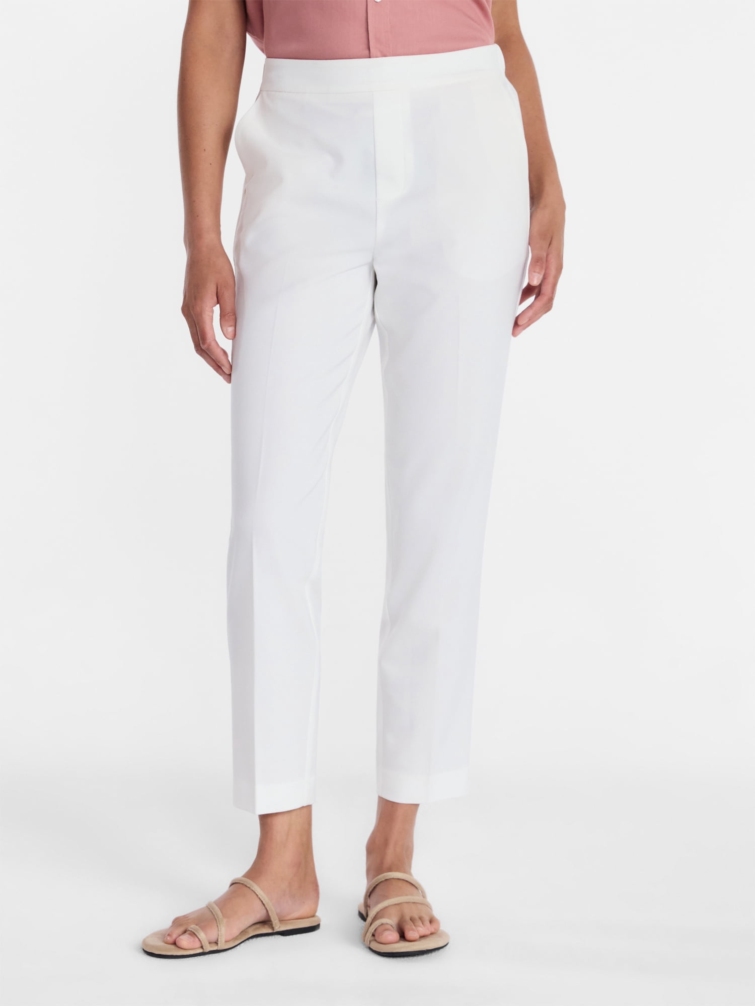Time and Tru Women's Tapered Pull on Pants, 27" Inseam, Sizes XS-XXXL