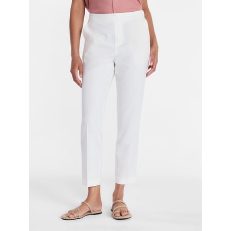 Time and Tru Women's Tapered Pull on Pants, 27" Inseam, Sizes XS-XXXL