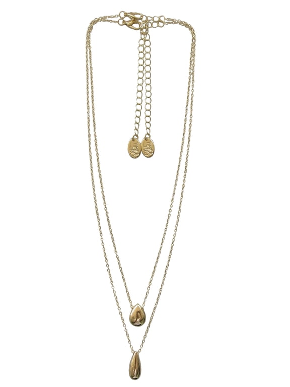 Women's Teardrop Metal 2 Layered Necklace Set Zinc Alloy/Iron/CZ