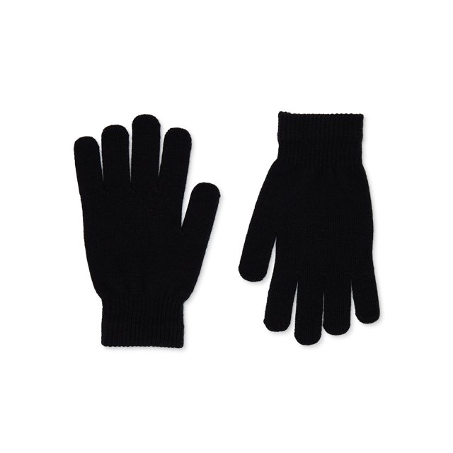 Time and Tru Women's Tech Touch Gloves Black Soot