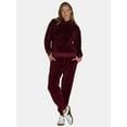 thumbnail image 1 of Time and Tru Women's Teddy Fleece Hoodie and Joggers Set, 2-Piece, Sizes XS- XXXL, 1 of 4