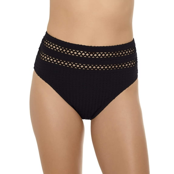 Time and Tru Women's Texture Highwaist Swimsuit Bottom