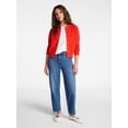 thumbnail image 1 of Time and Tru Women's Textured Knit Cardigan Sweater with Long Sleeves, Sizes XS-XXXL, 1 of 8