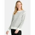thumbnail image 1 of Time and Tru Women's Textured Sweater, Midweight, Sizes XS-XXXL, 1 of 5