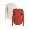 thumbnail image 1 of Time and Tru Women's Thermal (2 Pack), 1 of 5