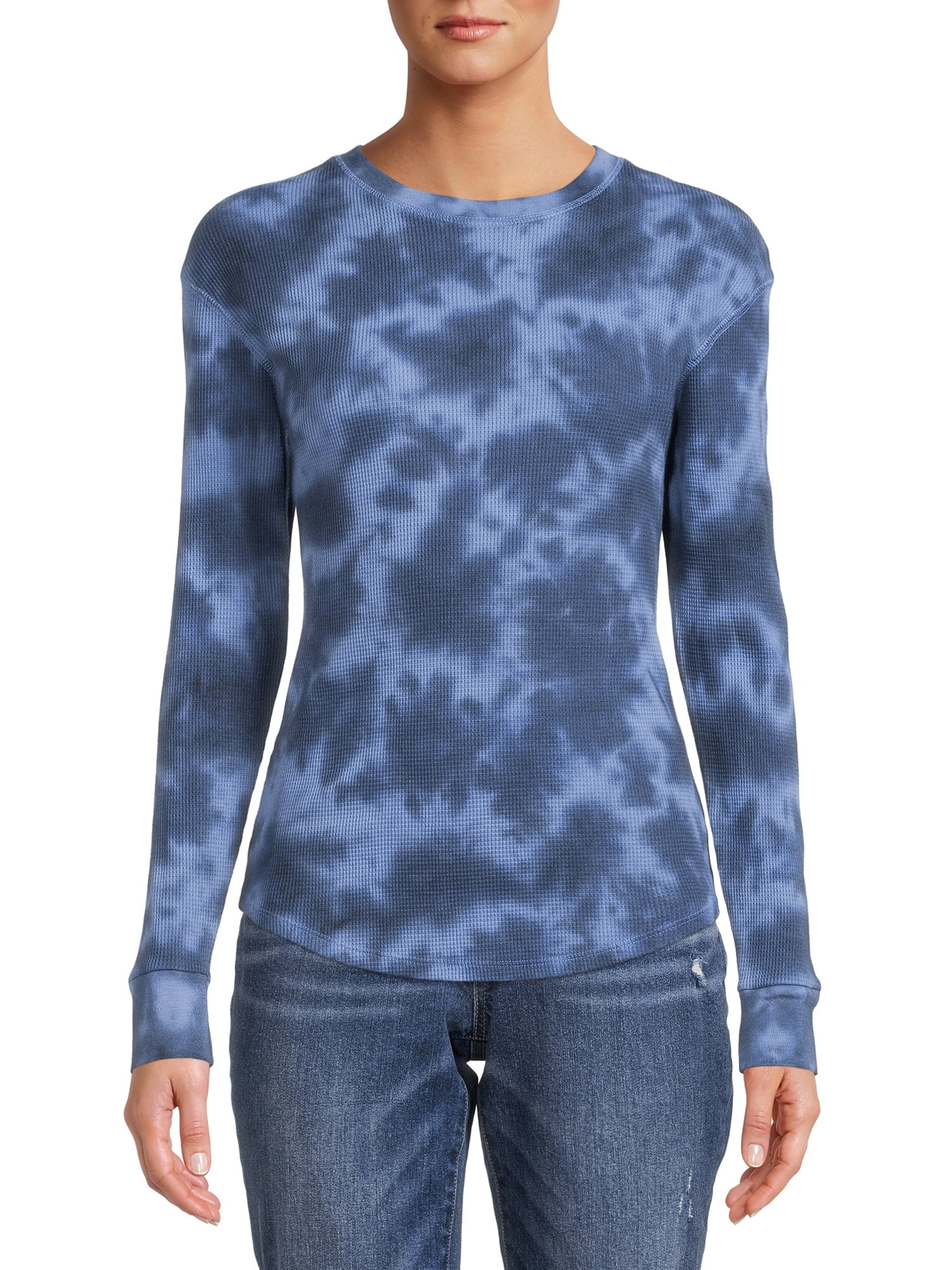 Time and Tru Women's Thermal Top with Long Sleeves