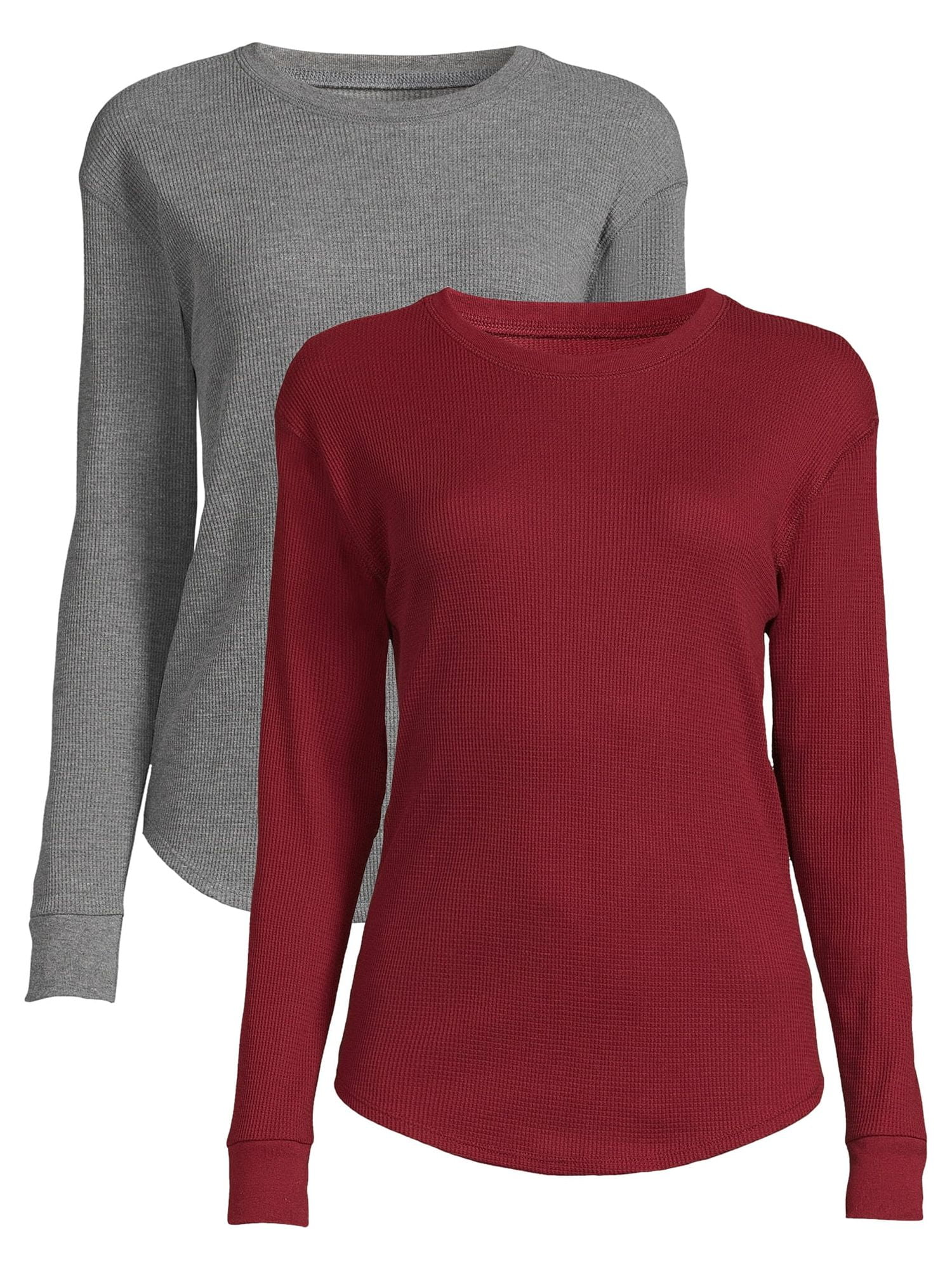 Time and Tru Women's Thermal Tops, 2Pack