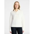 thumbnail image 1 of Time and Tru Women's Pullover Henley Sweater, Sizes XS-XXXL, 1 of 5