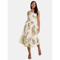 thumbnail image 1 of Time and Tru Women's Tie Back Midi Dress, Sizes XS-XXXL, 1 of 4
