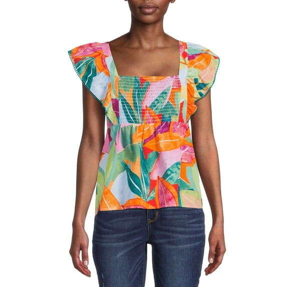 Time and Tru Women's Tie Back Top